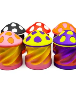 Bunte 4-teilige Pilz-Tabakgrinder-Set Großhandel