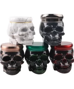Anpassbarer Halloween-Grinder-Totenkopf