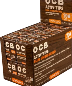 OCB Activ’Tips Slim Unbleached 7mm