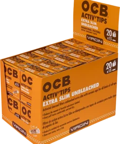 OCB Activ’Tips Extra Slim Unbleached 6mm