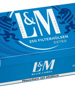 L&M Blue Extra Zigarettenhülsen