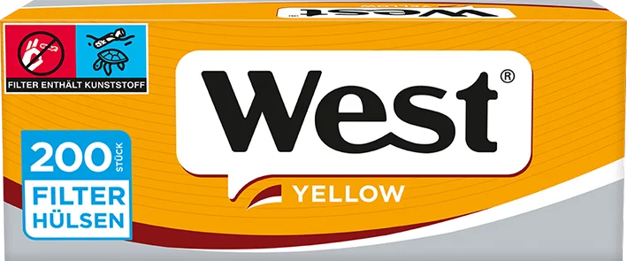 West Yellow Zigarettenhülsen