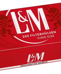 L&M Red King Size Zigarettenhülsen