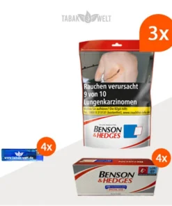 Benson und Hedges Volumentabak 3x Beutel mit 1000 Special Size Hülsen