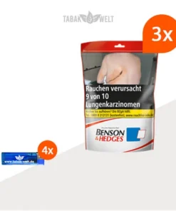 Benson und Hedges Volumentabak 3x Beutel mit Feuerzeugen