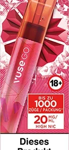 Vuse GO 1000 (PEN) Strawberry Ice 20 mg/ml Einweg E-Zigarette