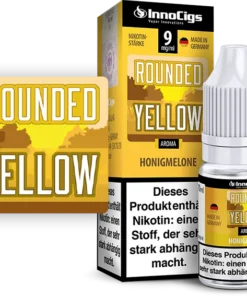 InnoCigs Liquid Rounded Yellow, Aroma Honigmelone 9 mg/ml