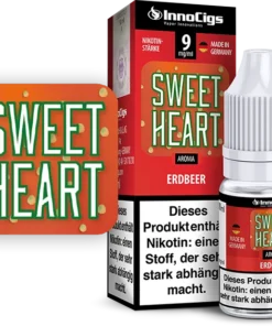 InnoCigs Liquid Sweetheart, Aroma Erdbeer 9 mg/ml