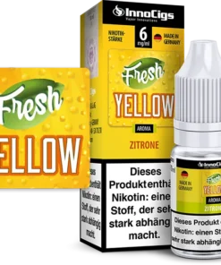 InnoCigs Liquid Fresh Yellow, Aroma Zitrone 6 mg/ml