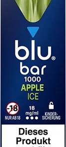 blu bar 1000 Apple Ice 18 mg/ml Einweg E-Zigarette