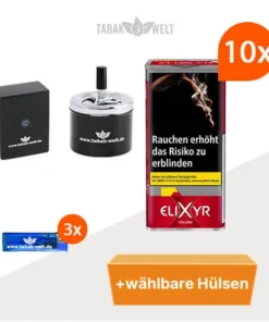 Elixyr Red Volumentabak 10x Dose mit Wahlbaren Filterhülsen