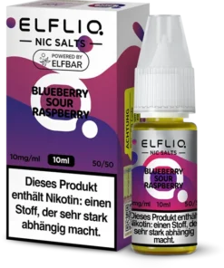 Elfliq by Elfbar – Liquid Blueberry Sour Raspberry – 10 mg/ml