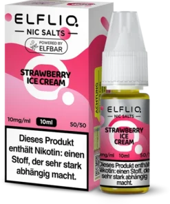 Elfliq by Elfbar – Liquid Strawberry Ice Cream – 10 mg/ml