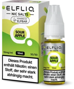 Elfliq by Elfbar – Liquid Sour Apple – 10 mg/ml