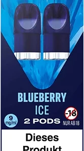blu pod Blueberry Ice 9 mg/ml (2 Pods)