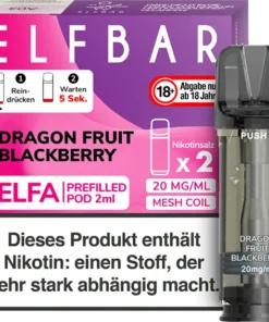 Elfbar Elfa Pods Dragon Fruit Blackberry 20 mg/ml (2er Pack)
