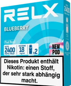 RELX Pod Real – Blueberry 18 mg/ml (2 Stück pro Packung)
