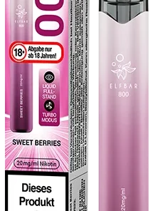 Elfbar 800 Sweet Berries 20 mg/ml Einweg E-Zigarette
