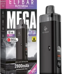Elfbar Elfx Mega Black E-Zigaretten Set