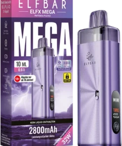 Elfbar Elfx Mega Purple E-Zigaretten Set