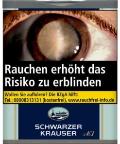 Schwarzer Krauser No. 1 Tabak Dose