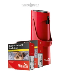 6x Winston Red Zigaretten Big Pack 6XL mit Kaffee-Pumpkanne