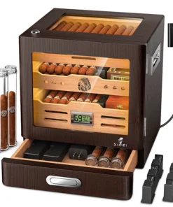 Mini elektrischer Humidor aus Zedernholz