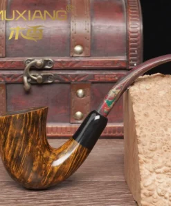 Glatte Briar-Oom-Paul-Pfeife