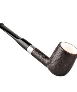 Große Bruyère-Billardpfeife mit Meerschaum-Einsatz