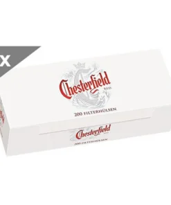 Chesterfield Red, 200 Hülsen, 5er Gebinde