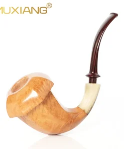Freehand luxuriöse klassische oktagonale Calabash-Pfeife mit Hornring