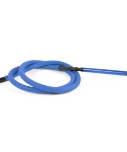 Shishaschlauch Gummi und Metall, Blau, auseinanderbaubar 1,82 m