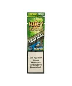 Juicy Blunts Hemp Wraps – TROPICAL (Passion), 25er Display