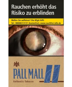 Pall Mall Zigaretten Authentic Blue OP