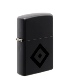 Zippo Feuerzeug – HSV Schwarz Matt / schwarze Raute