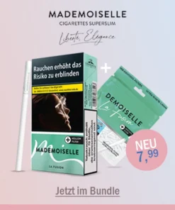 Mademoiselle Zigaretten Superslim La Fusion + Demoiselle Slim Filter Menthol