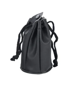 Tabakbeutel „Noir“ PVC, Schwarz, 11cm