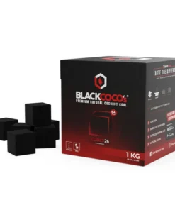 BLACKCOCO Premium Shisha Kohle aus Kokosnuss 26er, 1 Kg