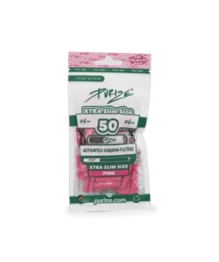PURIZE Pink, 50er Pack., Xtra Slim Size 5,9mm, Aktivkohlefilter