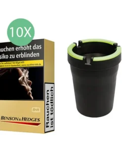 Benson & Hedges Zigaretten Gold 10 x Packungen mit Aschenbecher
