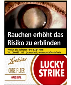 Lucky Strike Zigaretten ohne Filter Soft OP
