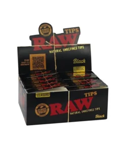 RAW – Filter Tips Black (natural unrefined) 50 Hefte je 50 Filter Tips