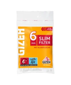 1 Stück Gizeh Slim Filter mit Gummierung 120 Filter