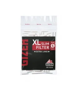 10 Stück Gizeh XL Slim Filter Extra Lang (6mm), 100 Filter