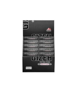 Box – Gizeh Black Rolls Slim 5 Meter 20 Stück