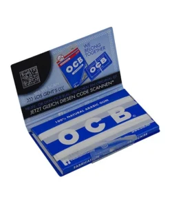 10 Stück OCB kurz Blau Doppelt mit Gummizug je 100 Blatt