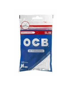 Box – OCB Filter Slim 6mm mit Klebestreifen, 10 Beutel je 120 Filter