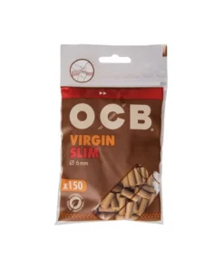 Box – OCB Filter Slim Virgin Ungebleicht je 150 Filter 10 Stück