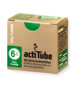 acti Tube Aktivkohlefilter 6mm EXTRA SLIM FULL Flavor 50er Pack
