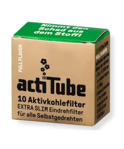 actiTube Aktivkohlefilter 6mm EXTRA SLIM FULL Flavor 10er Pack